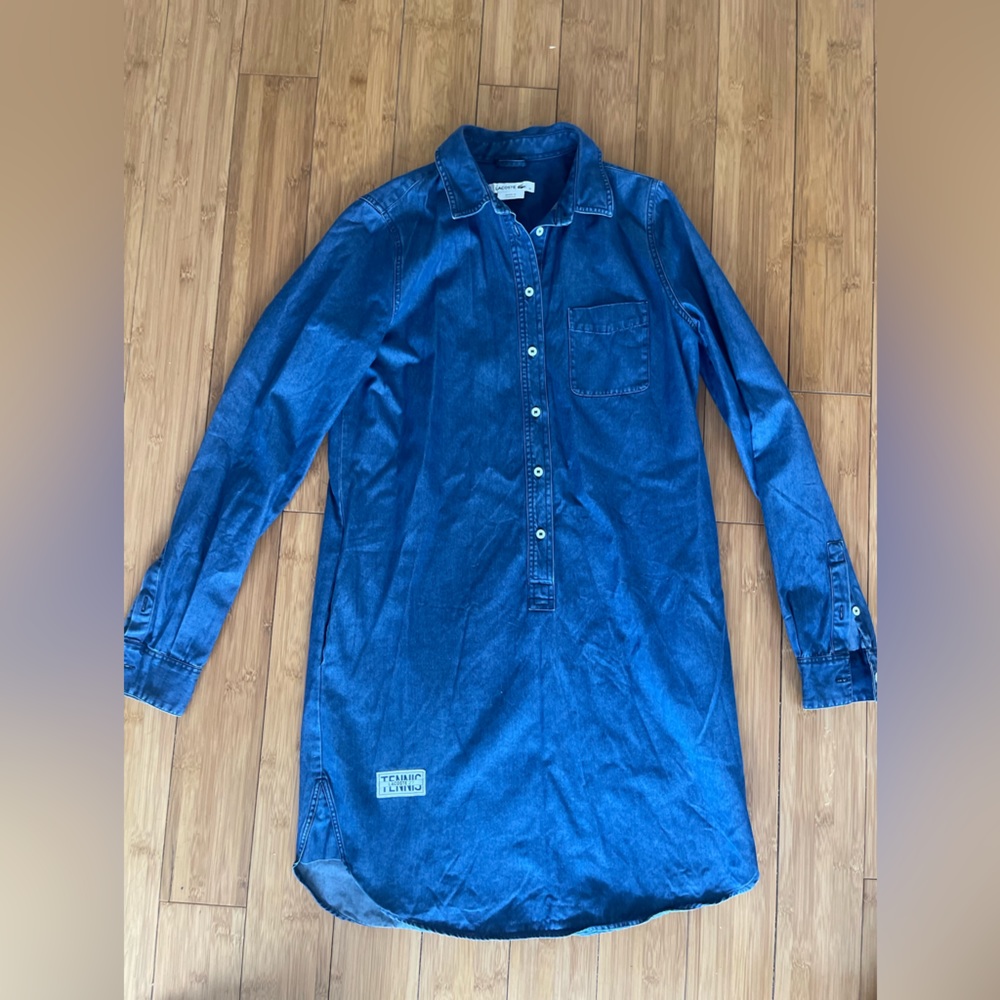 Lacrosse denim shirt dress 🐊 - Picture 11 of 13